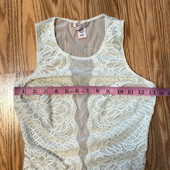 Victoria’s Secret ivory lace bodysuit, Teddy, Negligee, mesh, Small - Picture 4 of 7